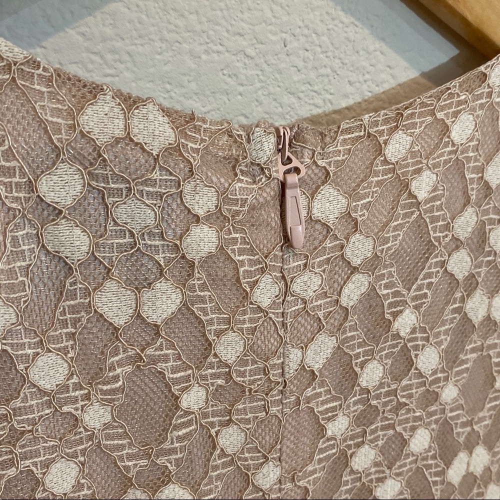 J.O.A. Lace Short Sleeve Blush Mini Dress - Picture 8 of 14